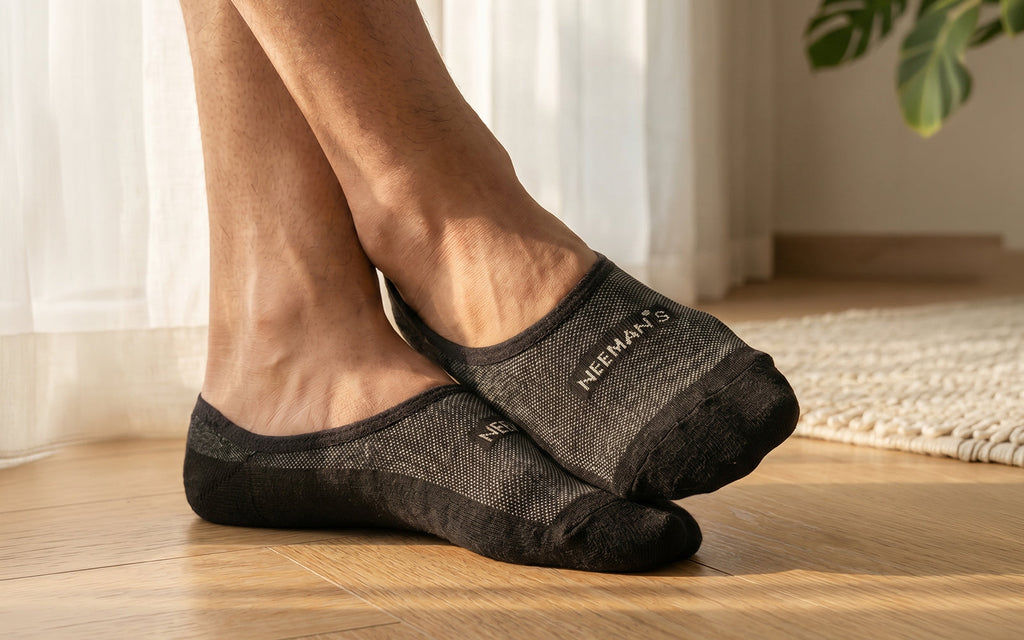 No Show Socks : Black Olive Grey (Pack of 3)