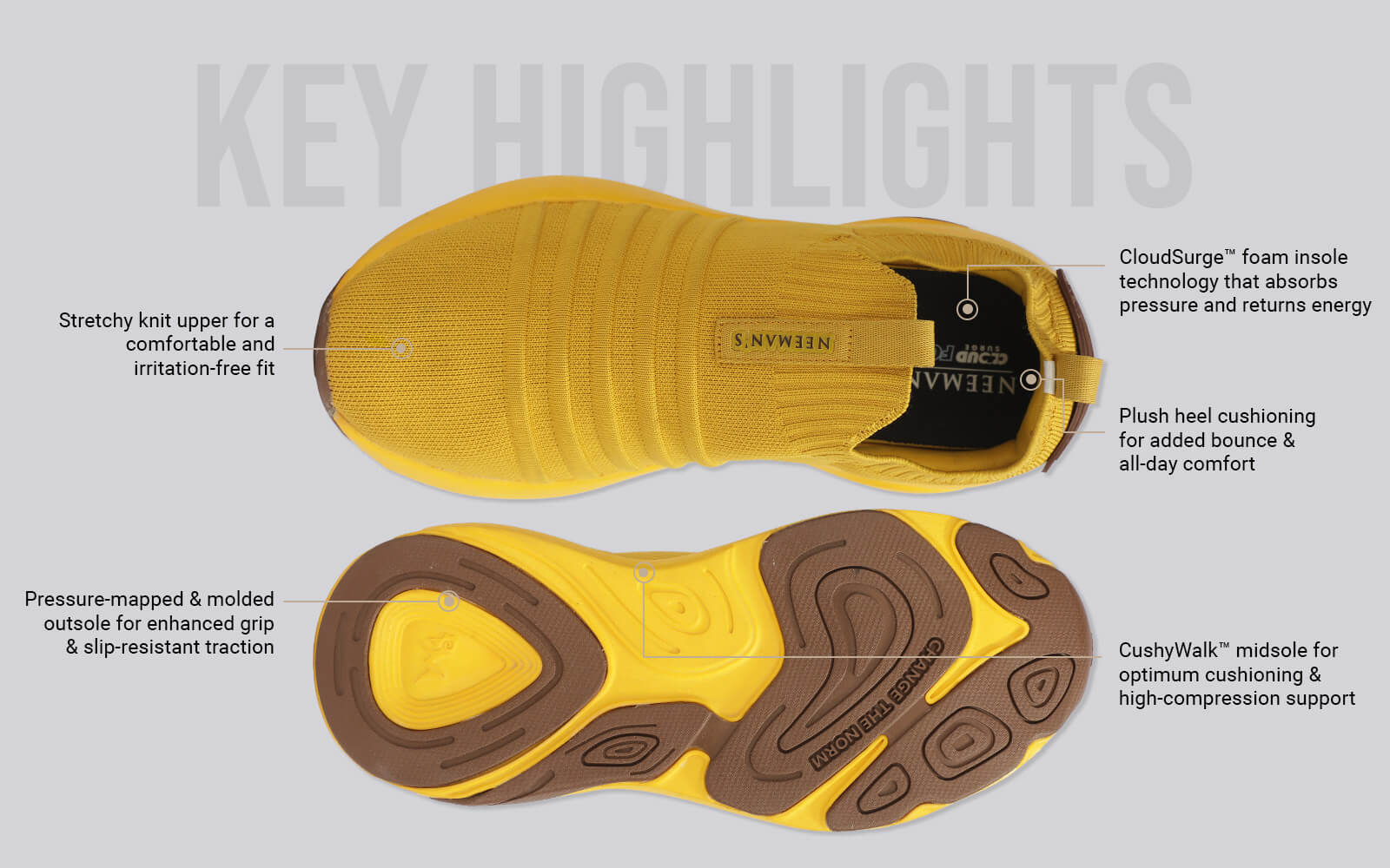 Begin Walk Breeze For Women : Yellow