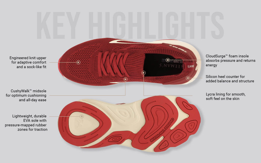 Begin Walk Lite For Men : Red