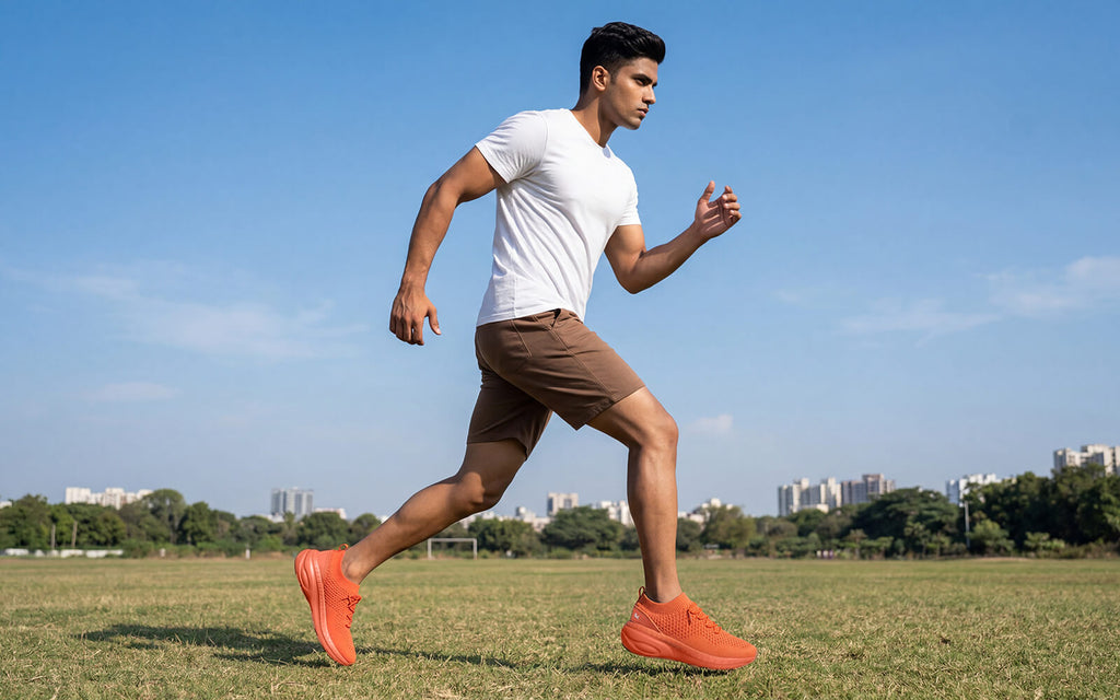 Begin Walk Soothe Lace Ups for Men : Orange