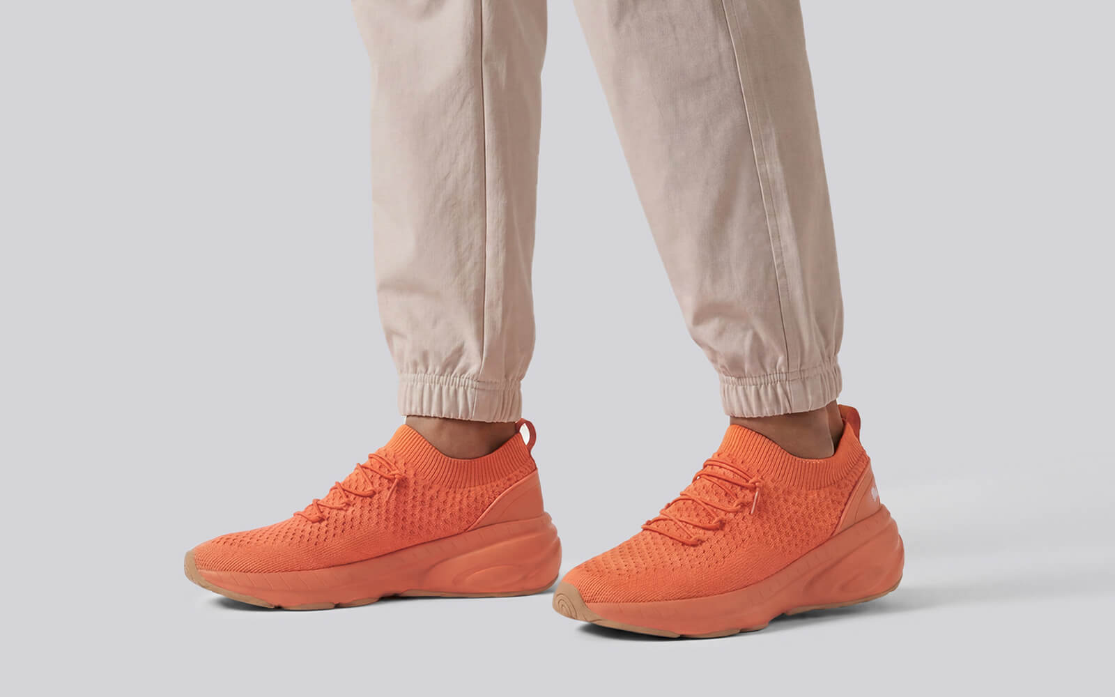 Begin Walk Soothe Lace Ups for Men : Orange