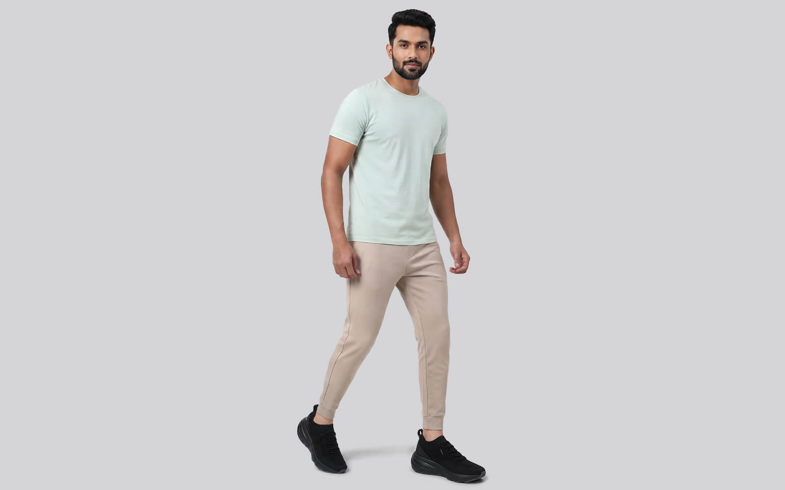 Begin Walk Soothe Lace Ups for Men : Black