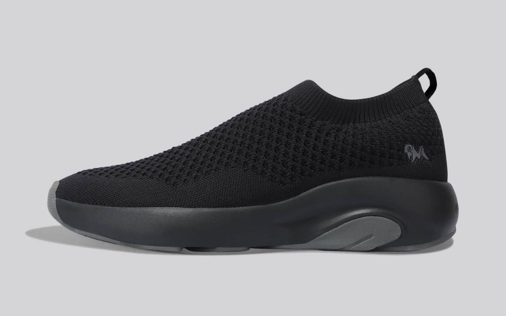 Begin Walk Soothe Slip Ons for Men : Black