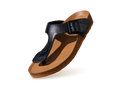 Cork Thong Sandals : Black-Tan