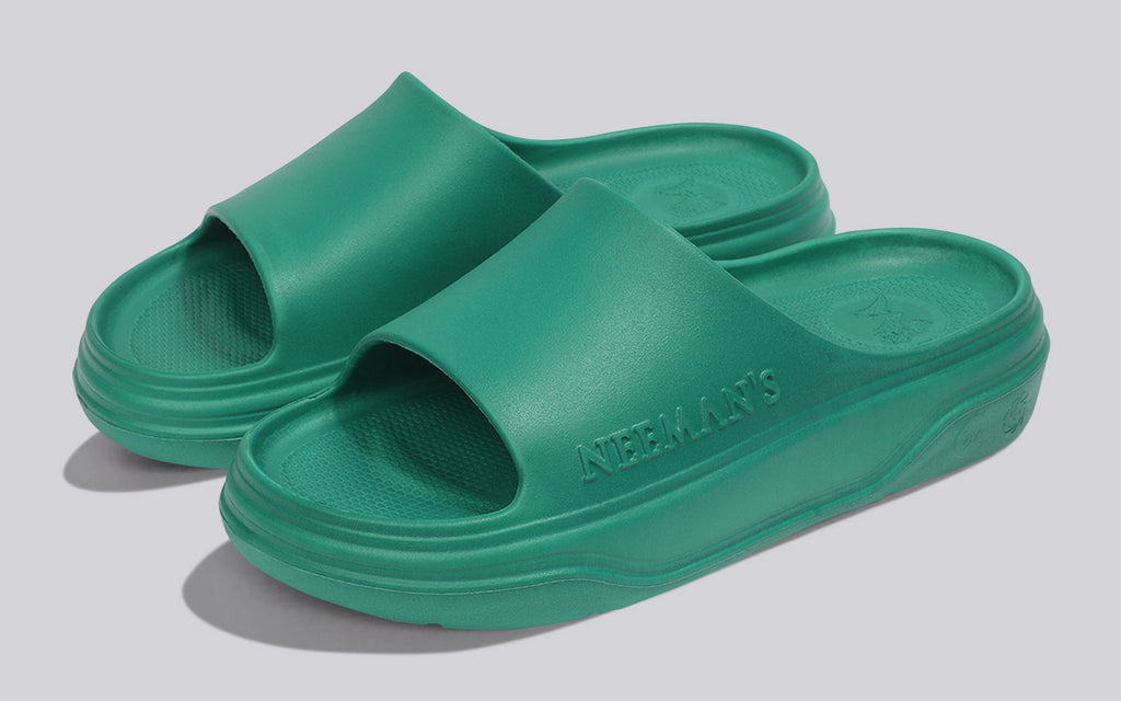 Cushers Slides For Women : Pepper Green