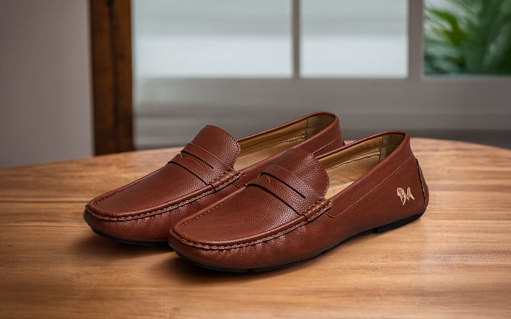 Dress Loafers : Tan