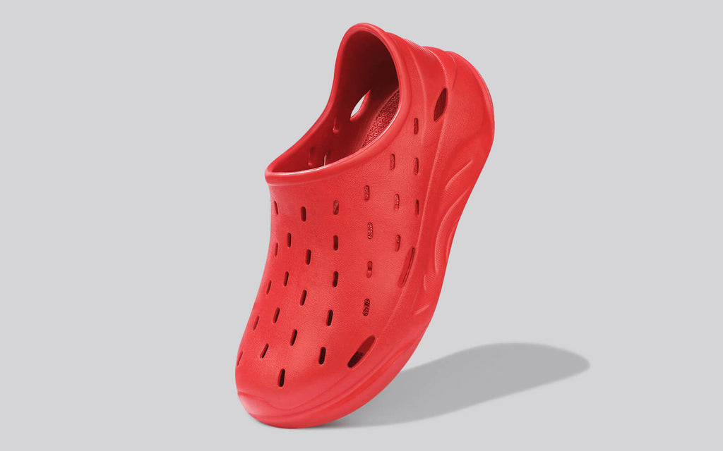 Cushers Rainscape Clogs For Men : Red