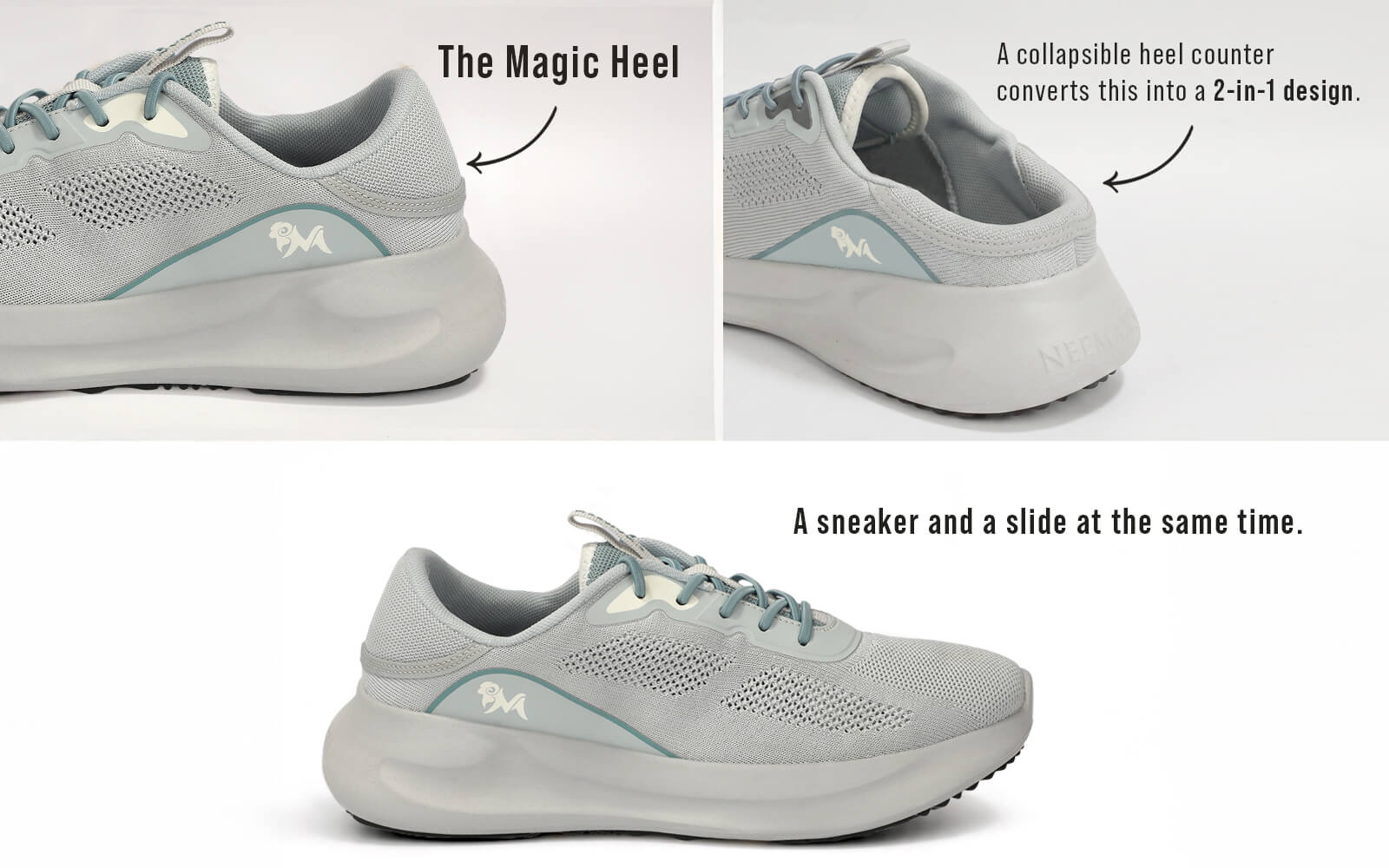 DuoForm Sneakers for Men : Grey