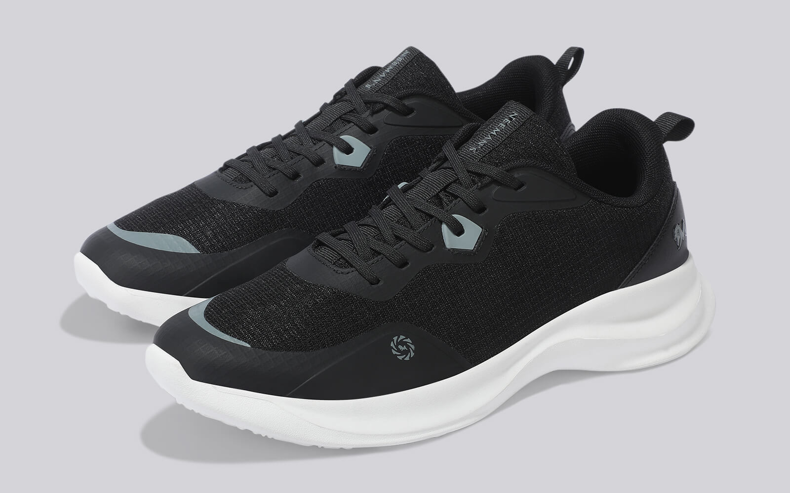 Grid Rush Sneakers For Men : Black