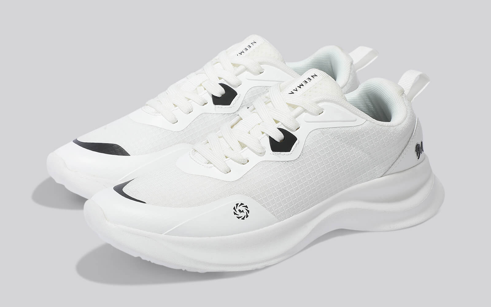 Grid Rush Sneakers For Women : White
