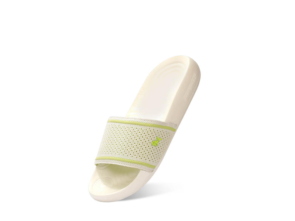 High Sprout Knitro Slides For Men : White
