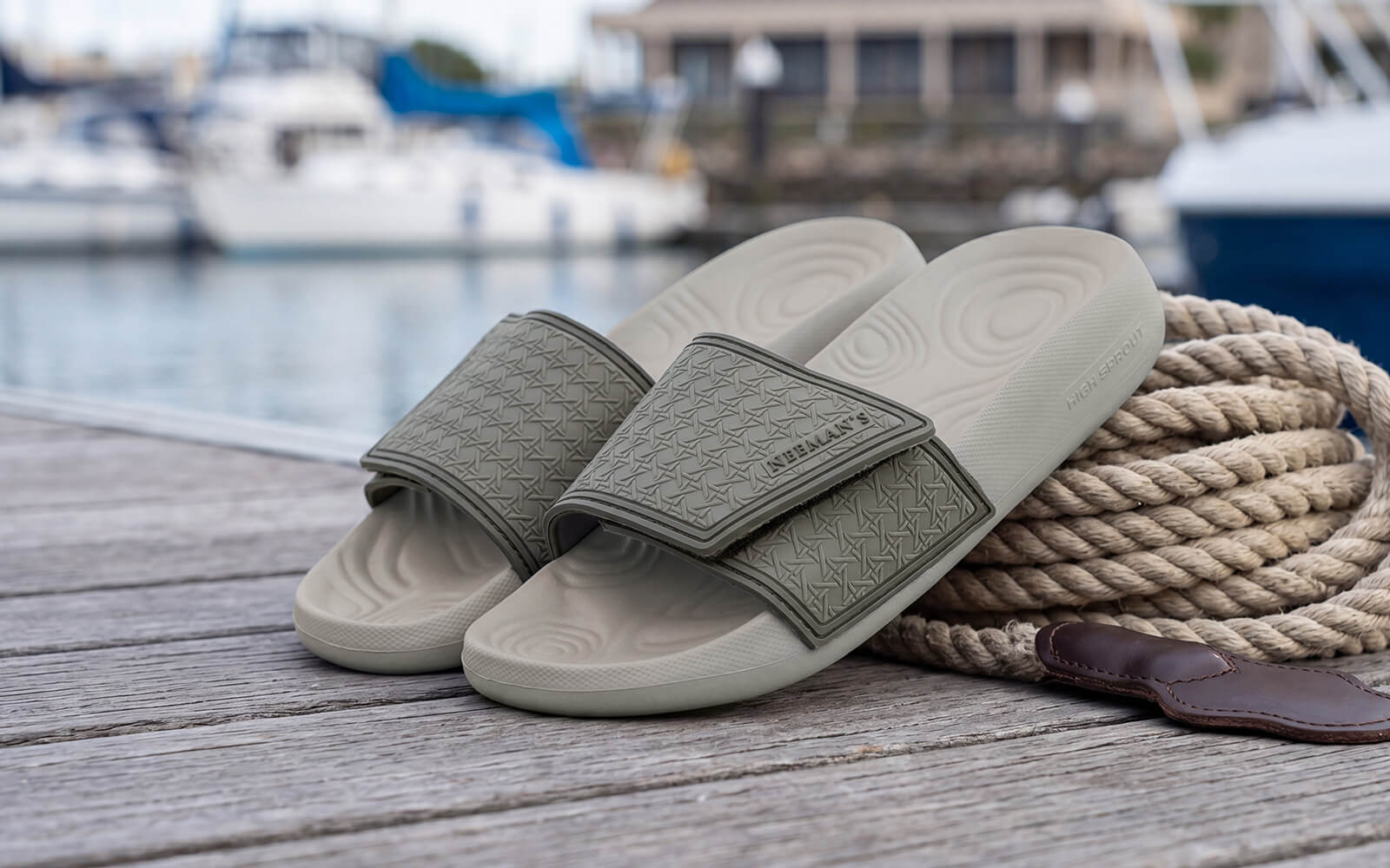 High Sprout Sensa Slides For Men : Grey