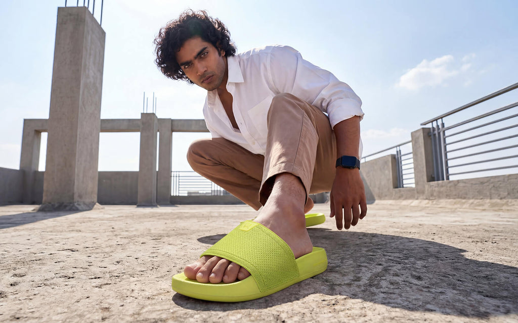 High Sprout Glideway Slides For Men : Lime