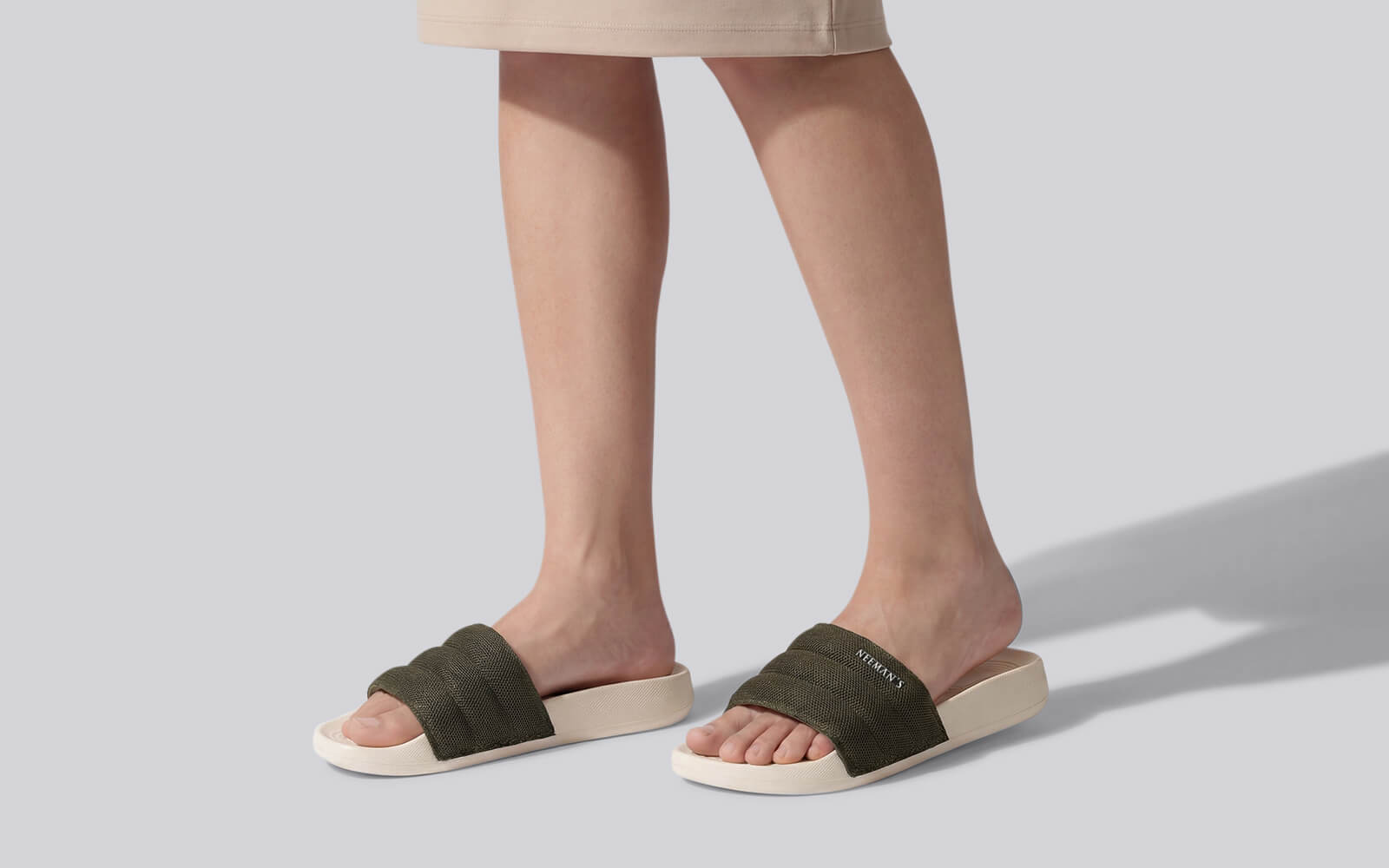 High Sprout Soother Slides For Women : Olive