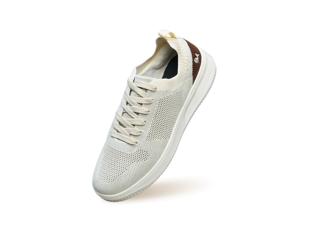 Casual Court Sneakers For Men : Ivory