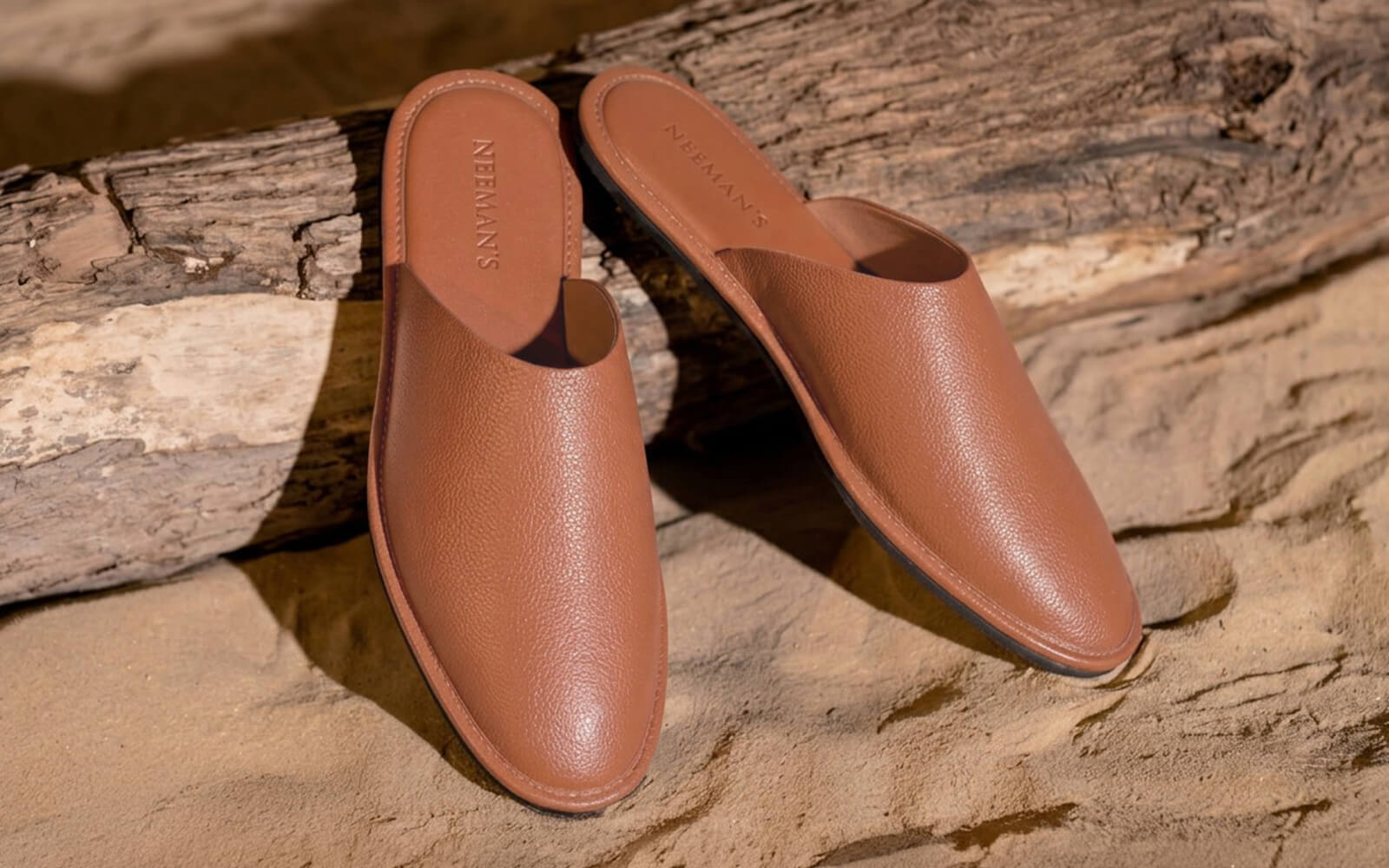 Lounge Mules For Men : Tan