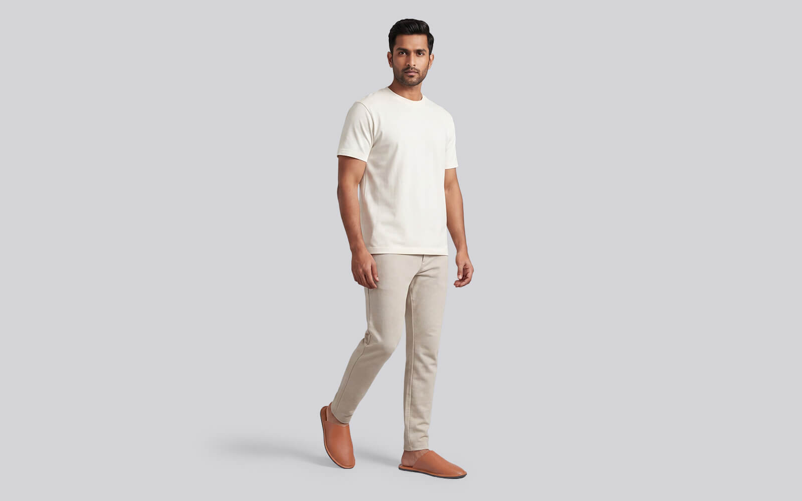 Lounge Mules For Men : Tan