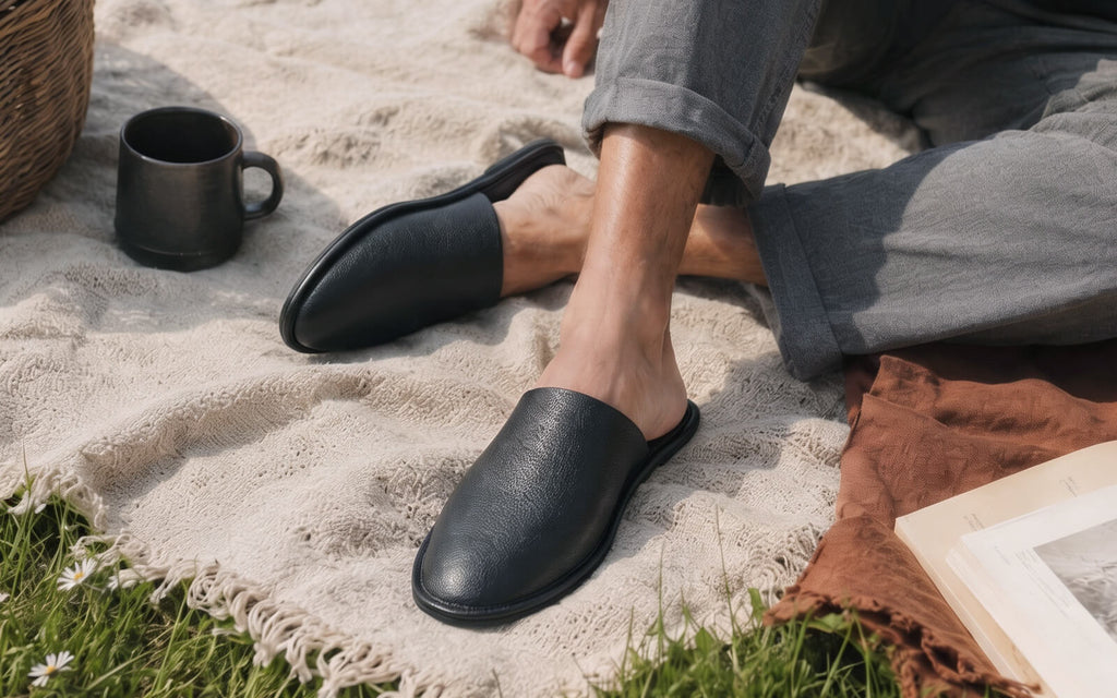 Lounge Mules For Men : Black