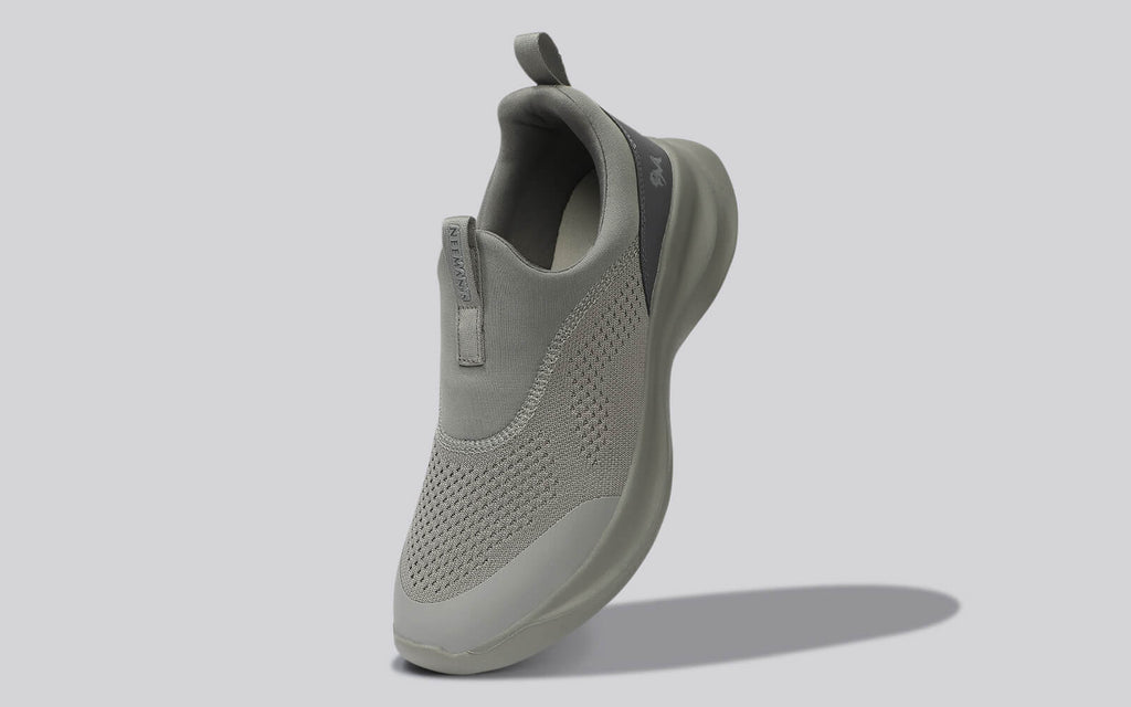 Mono Curve Slip Ons for Men : Grey
