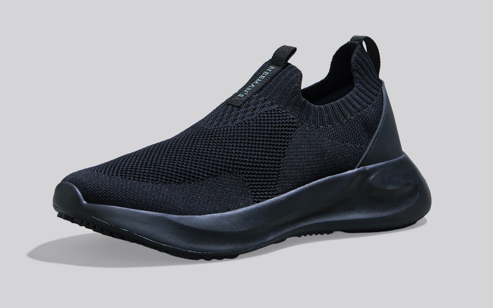 Flex Rib Slip Ons : Black