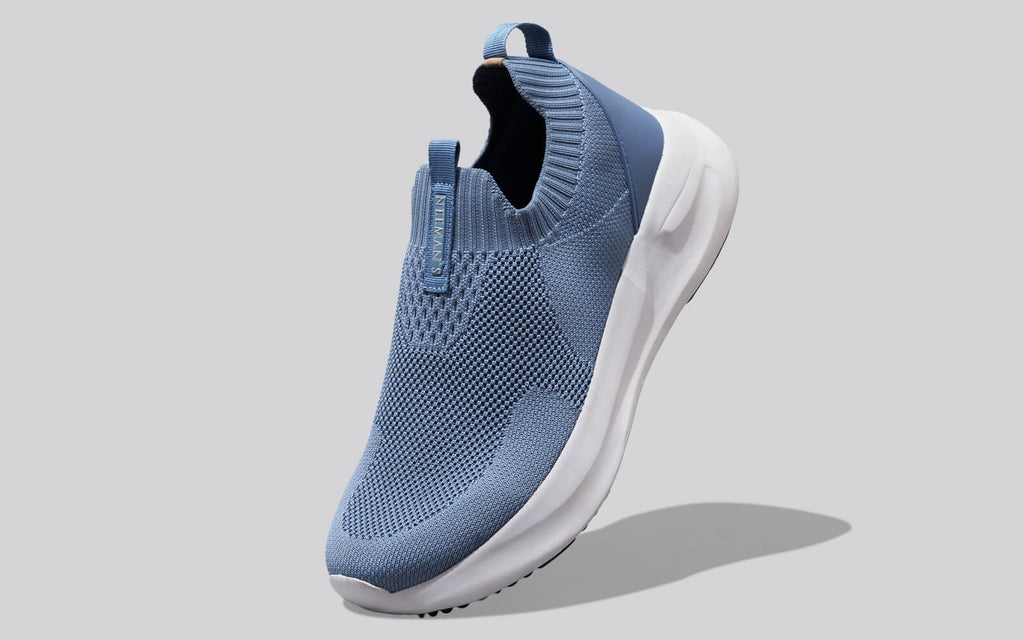 Flex Rib Slip Ons : Blue