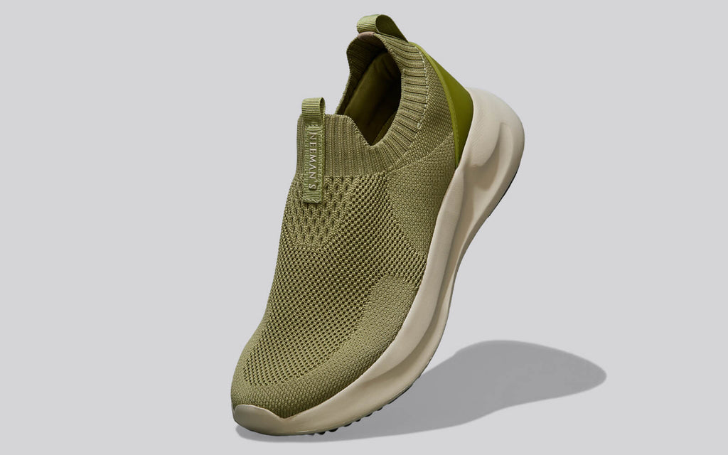 Flex Rib Slip Ons : Olive
