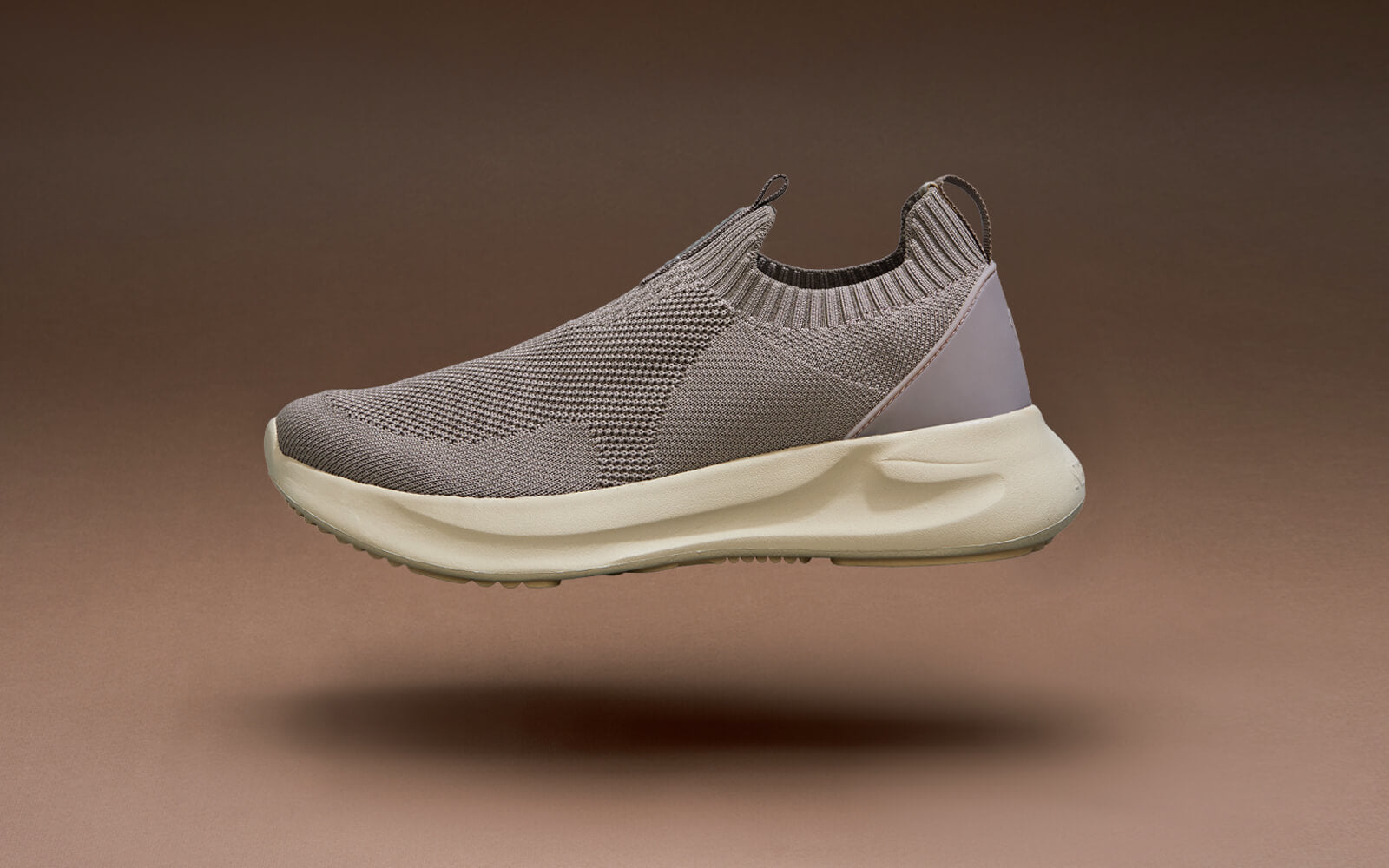 Flex Rib Slip Ons : Taupe