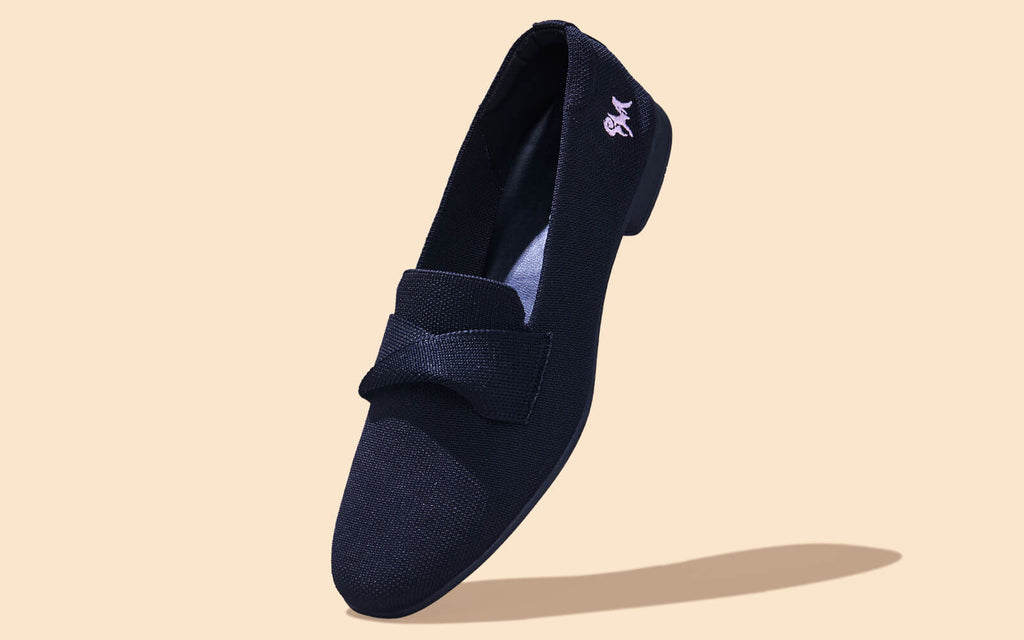 Knit Grace Loafers For Women : Black