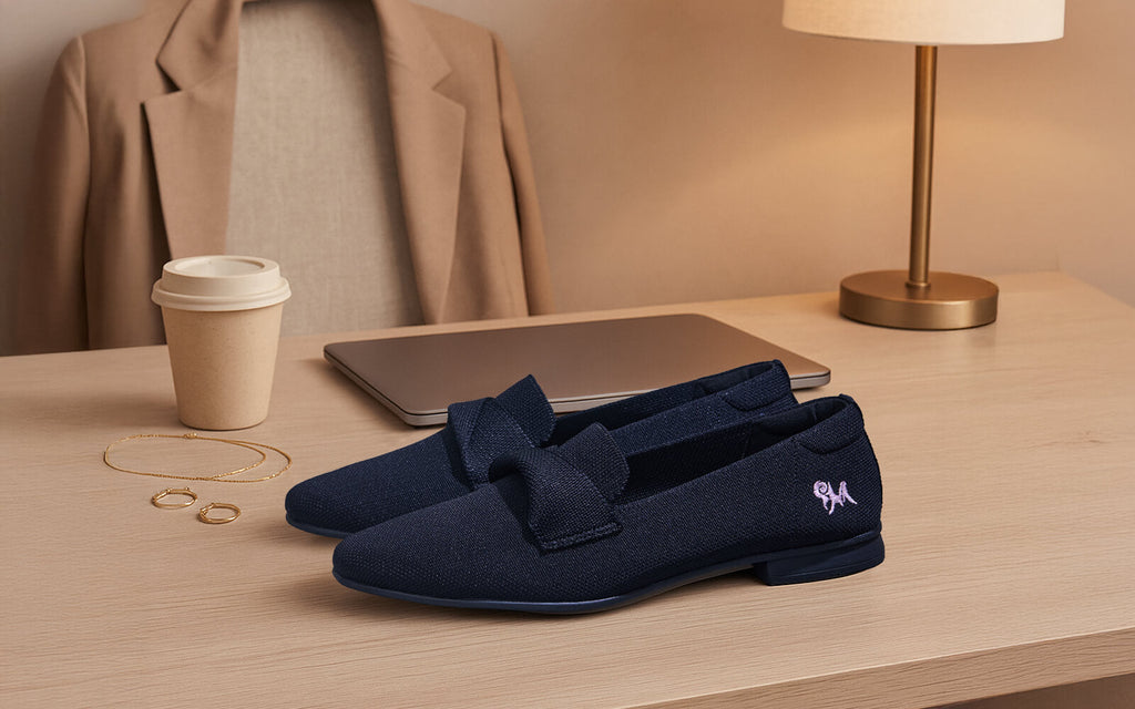 Knit Grace Loafers For Women : Black