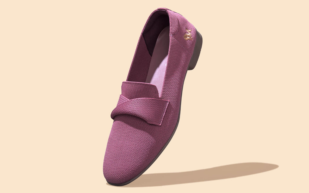 Knit Grace Loafers For Women : Rose