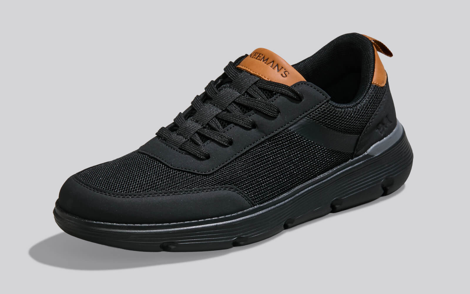 Melange Dress Sneakers : Black