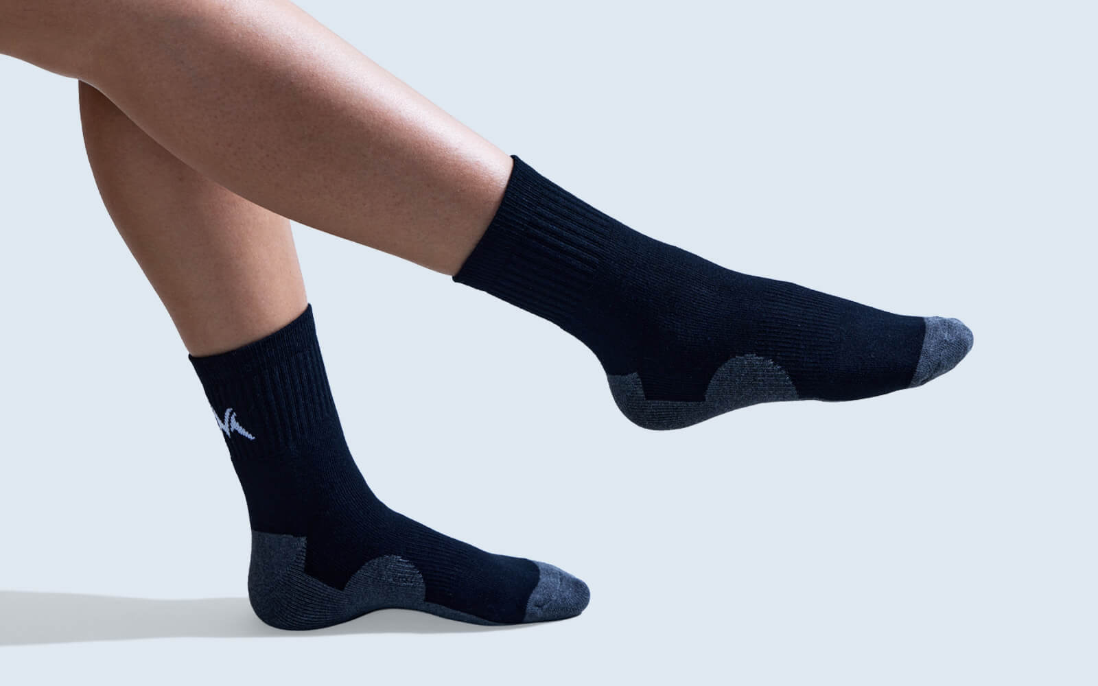 Quarter All Day Socks : Black (Pack of 1)