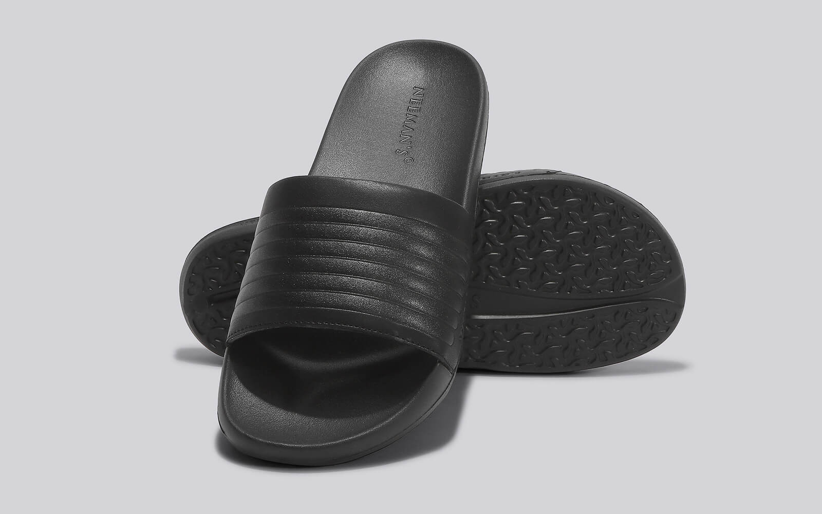 FootBed Slides for Women : Black